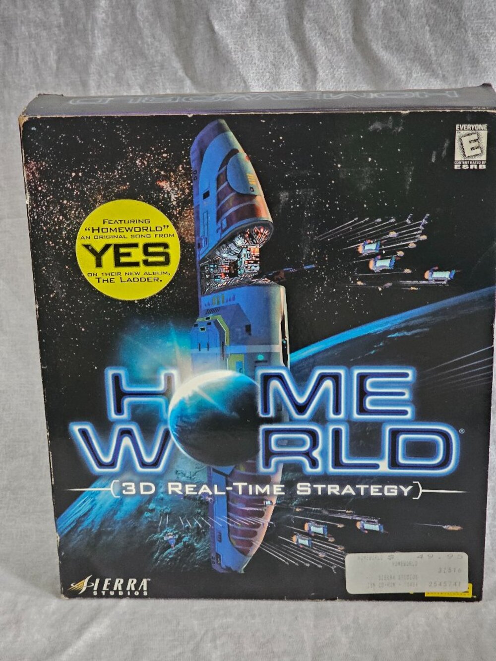 Homeworld PC Big Box 1999 Sierra Relic 3D RTS Game New Sealed YES Promo Sticker